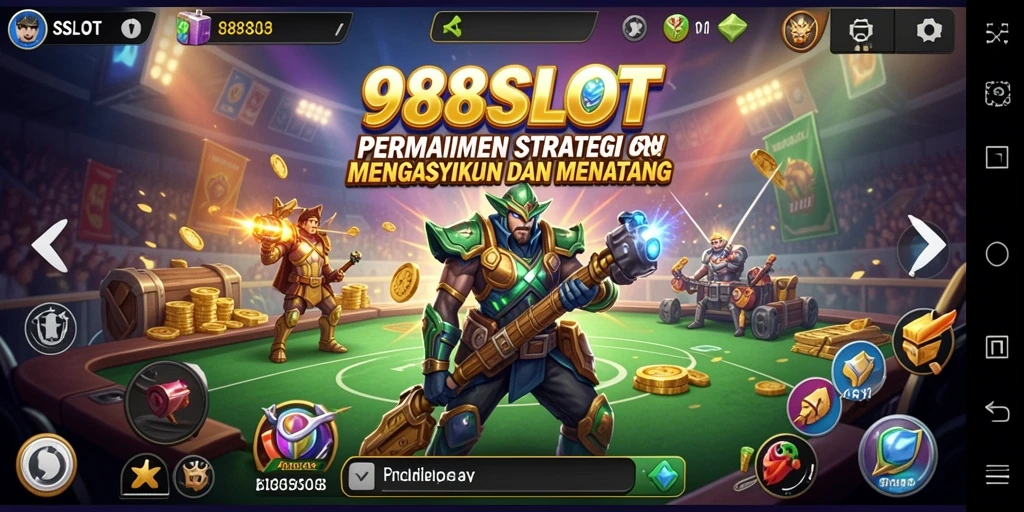 Screenshot gameplay dari 988SLOT menunjukkan aksi strategi yang mendebarkan.