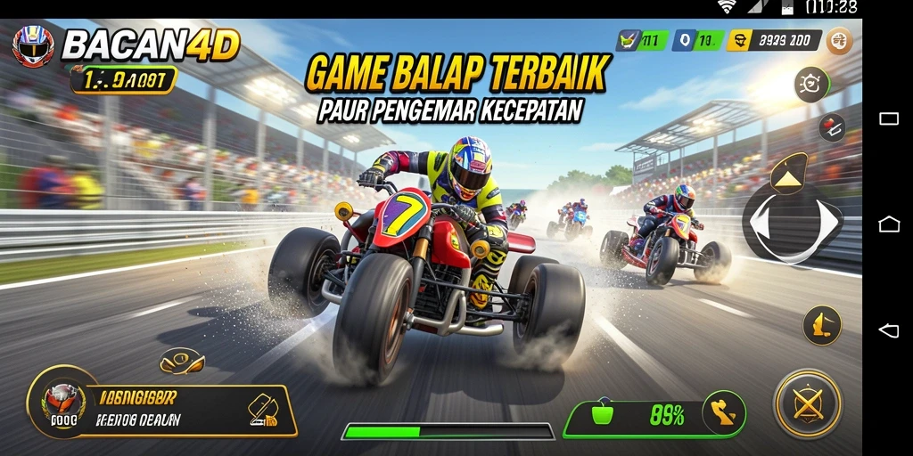 Tampilan gameplay balap yang mendebarkan di BACAN4D.