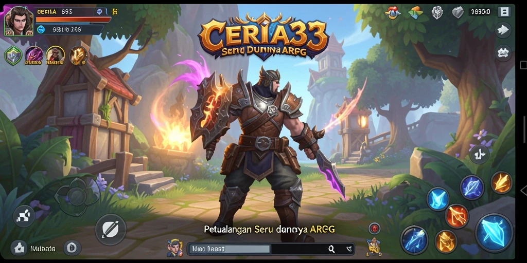 Tampilan gameplay CERIA33 yang menarik dalam petualangan ARPG.