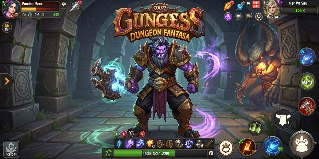 Tangkapan layar gameplay COO77 menampilkan aksi seru dalam dungeon.