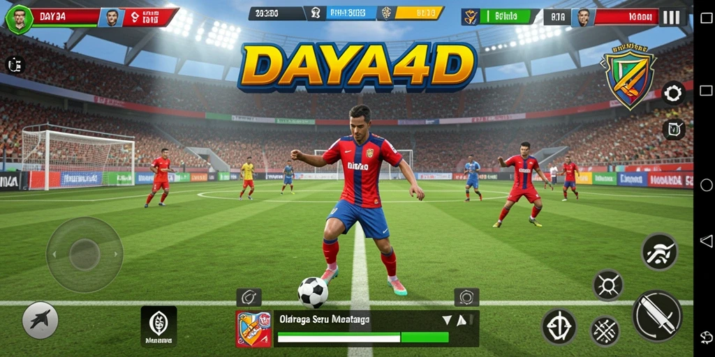 Screenshot DAYA4D yang menampilkan aksi seru dalam permainan olahraga.