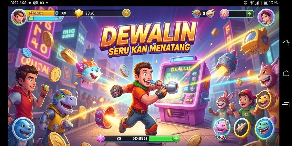 Tampilan gameplay DEWALIN dengan aksi seru dan menarik di setiap level.