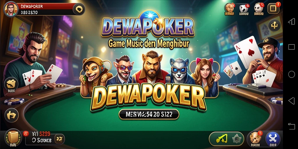 Tangkapan layar gameplay DEWAPOKER menampilkan aksi musik yang menarik.