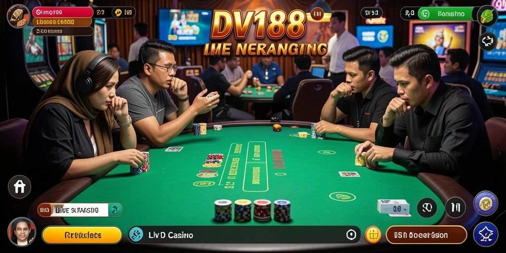 Gameplay Live Casino yang menegangkan dan interaktif di DV188.
