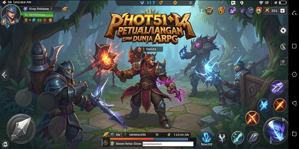 Tangkapan layar utama HOT51 menunjukkan aksi pertarungan epik dalam dunia ARPG.