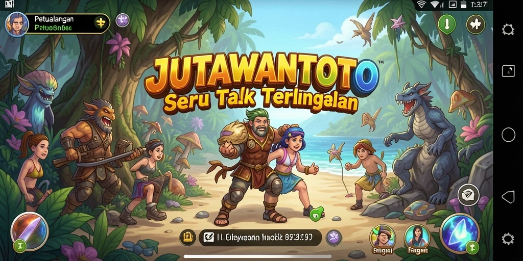 Screenshot gameplay JUTAWANTOTO dengan petualangan seru.