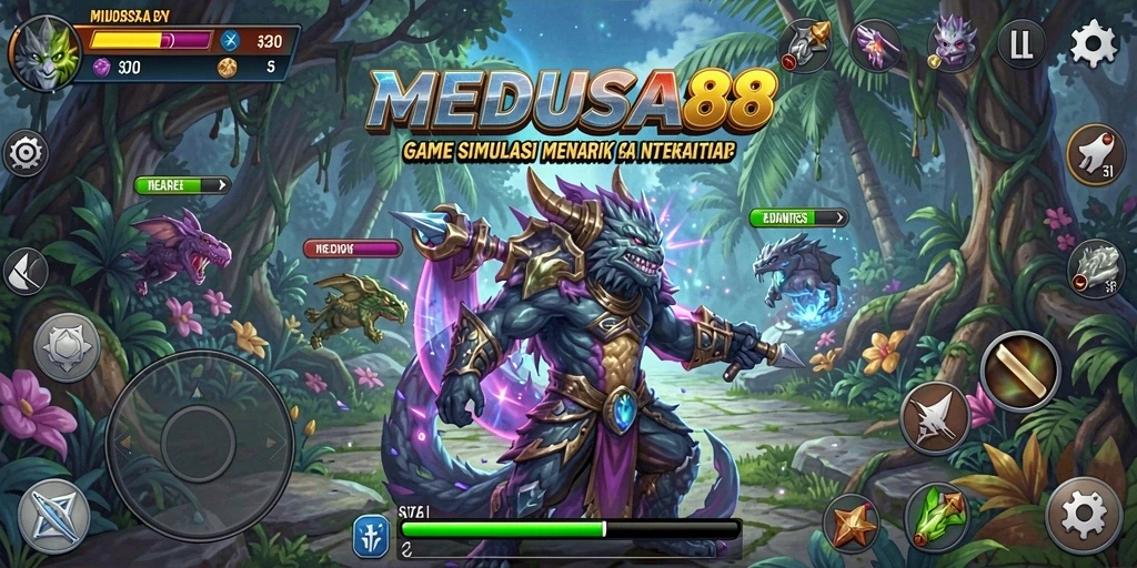 Tampilan gameplay seru dan interaktif dari MEDUSA88.