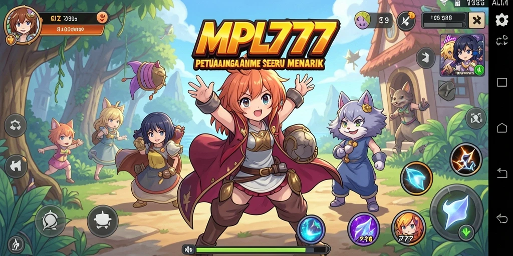 Tampilan gameplay MPL777 yang penuh warna dan karakter menarik.