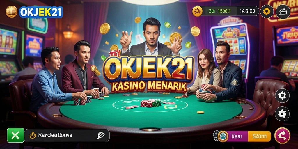 Tampilan menarik dari gameplay Kasino di OKJEK21.