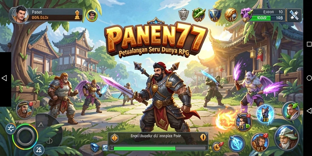 Tampilan screenshot gameplay seru dari PANEN77 yang penuh tantangan RPG.