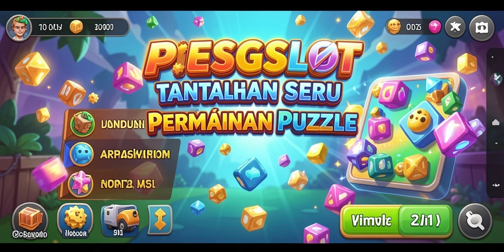 Screenshot gameplay PESGSLOT yang menampilkan berbagai teka-teki menantang.