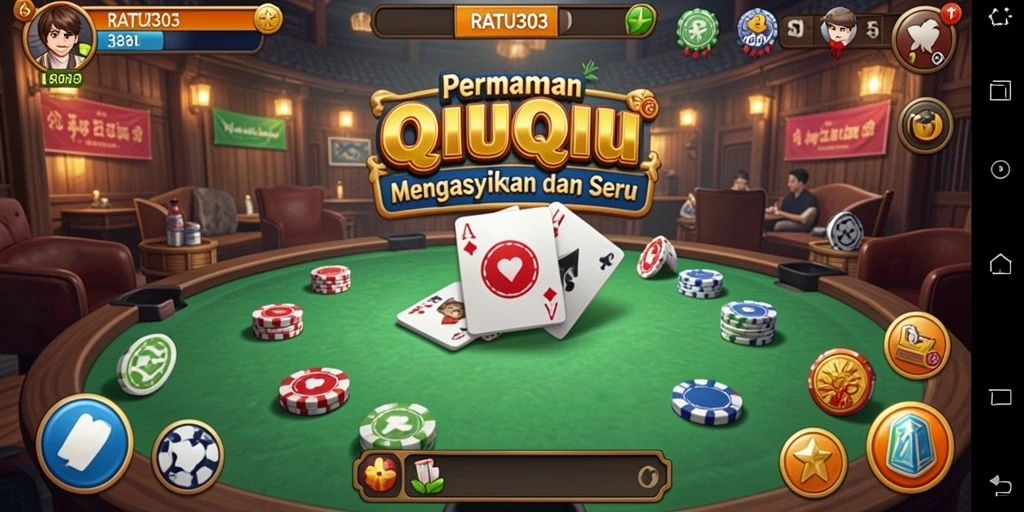 Tampilan gameplay QiuQiu yang mengasyikkan di RATU303.