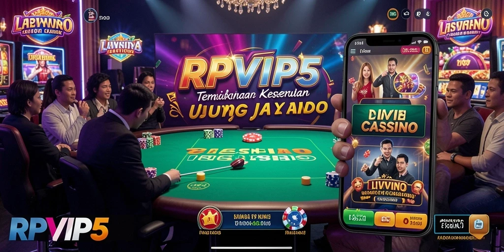 Tampilan gameplay Live Casino RPVIP5 yang menarik dan interaktif.