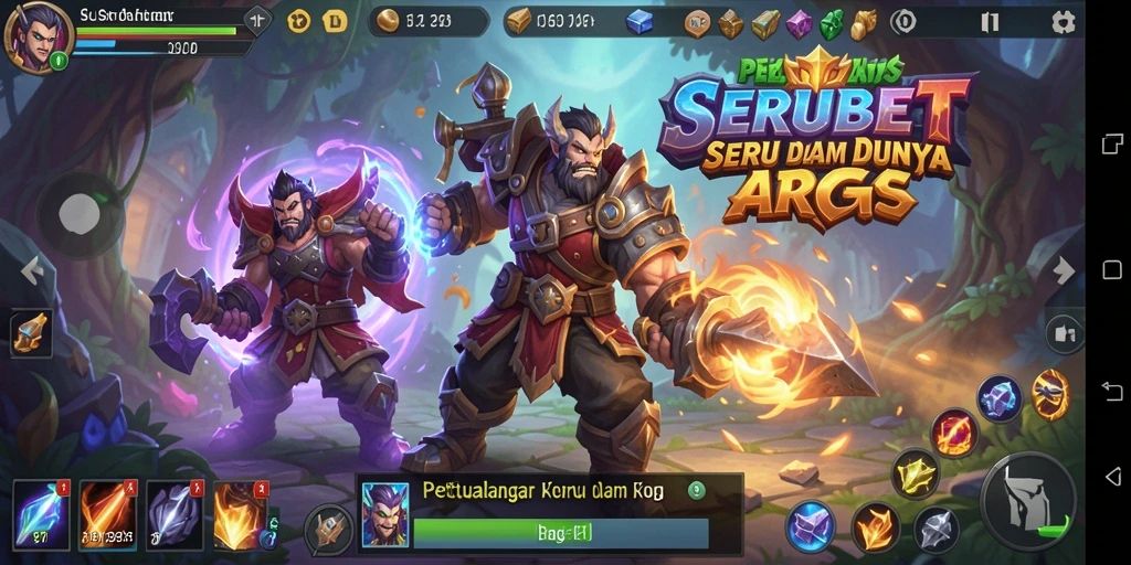 Tampilan gameplay seru dalam dunia ARPG yang menakjubkan.