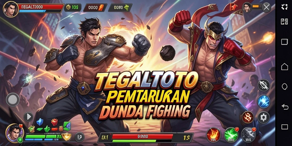 Tampilan pertarungan yang intens dan menegangkan di TEGALTOTO.