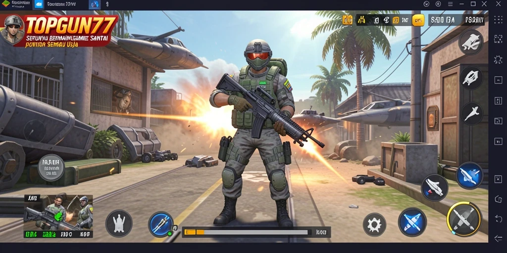 Menampilkan gameplay seru dari TOPGUN77 dengan tantangan menarik.