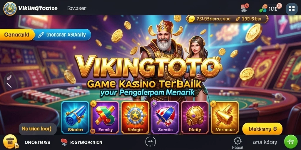 Tampilan gameplay menarik di VIKINGTOTO dengan berbagai pilihan permainan Kasino.