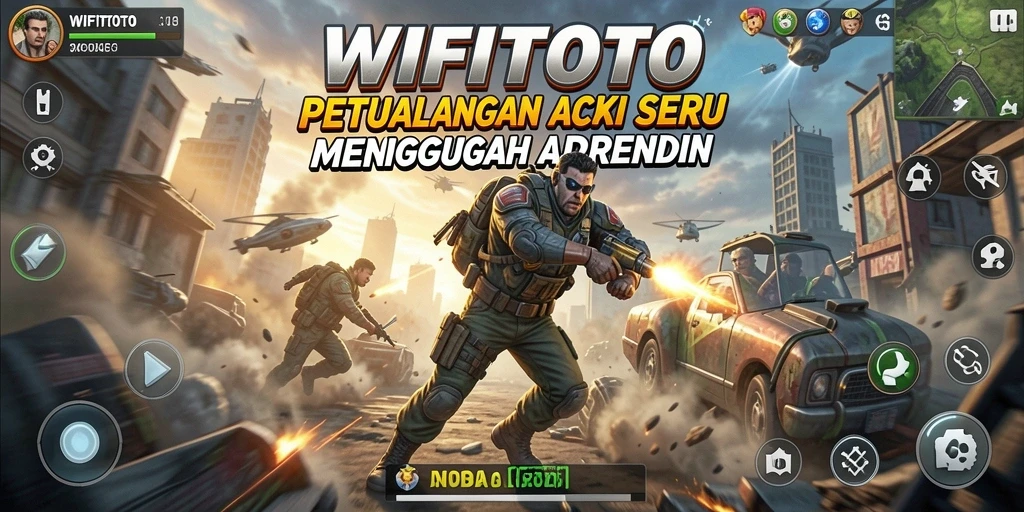 Tangkapan layar WIFITOTO yang menunjukkan aksi pertempuran mendebarkan.