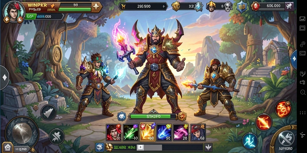 Tangkapan layar gameplay RPG seru di WINPKR